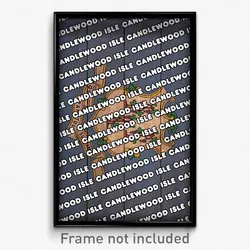 Candlewood Isle Connecticut Poster (CT City Souvenir 11x17 Town Print)
