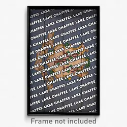Lake Chaffee Connecticut Poster (CT City Souvenir 11x17 Town Print)