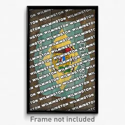 Wilmington Delaware Poster (DE City Souvenir 11x17 Town Print)