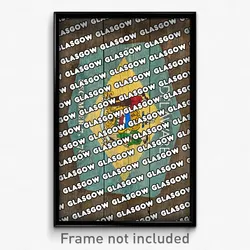 Glasgow Delaware Poster (DE City Souvenir 11x17 Town Print)