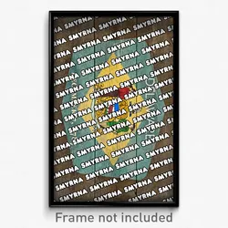 Smyrna Delaware Poster (DE City Souvenir 11x17 Town Print)