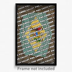 Pike Creek Valley Delaware Poster (DE City Souvenir 11x17 Town Print)