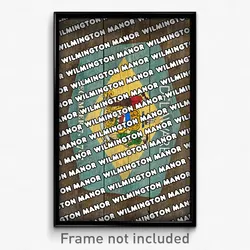 Wilmington Manor Delaware Poster (DE City Souvenir 11x17 Town Print)