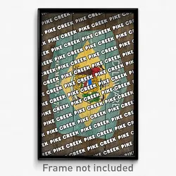 Pike Creek Delaware Poster (DE City Souvenir 11x17 Town Print)