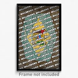 Millsboro Delaware Poster (DE City Souvenir 11x17 Town Print)