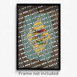 New Castle Delaware Poster (DE City Souvenir 11x17 Town Print)