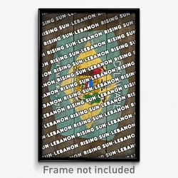 Rising Sun-Lebanon Delaware Poster (DE City Souvenir 11x17 Town Print)