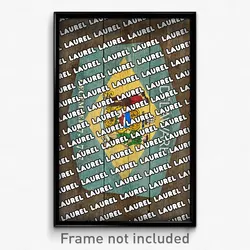 Laurel Delaware Poster (DE City Souvenir 11x17 Town Print)