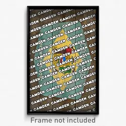 Camden Delaware Poster (DE City Souvenir 11x17 Town Print)