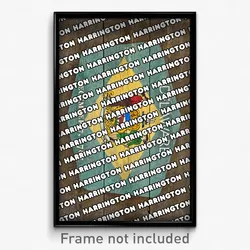Harrington Delaware Poster (DE City Souvenir 11x17 Town Print)