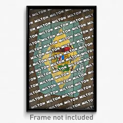 Milton Delaware Poster (DE City Souvenir 11x17 Town Print)