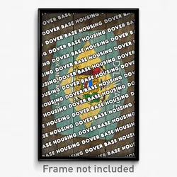 Dover Base Housing Delaware Poster (DE City Souvenir 11x17 Town Print)