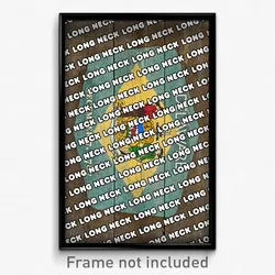 Long Neck Delaware Poster (DE City Souvenir 11x17 Town Print)