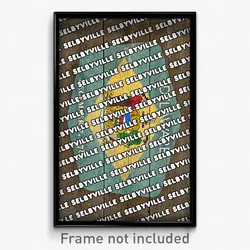 Selbyville Delaware Poster (DE City Souvenir 11x17 Town Print)