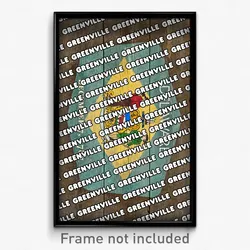 Greenville Delaware Poster (DE City Souvenir 11x17 Town Print)