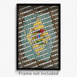 Townsend Delaware Poster (DE City Souvenir 11x17 Town Print)