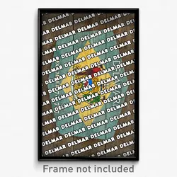 Delmar Delaware Poster (DE City Souvenir 11x17 Town Print)
