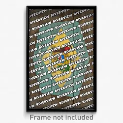 Riverview Delaware Poster (DE City Souvenir 11x17 Town Print)
