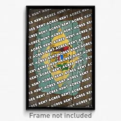 Kent Acres Delaware Poster (DE City Souvenir 11x17 Town Print)