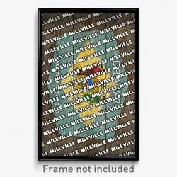 Millville Delaware Poster (DE City Souvenir 11x17 Town Print)