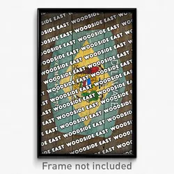 Woodside East Delaware Poster (DE City Souvenir 11x17 Town Print)