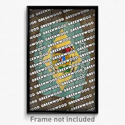Greenwood Delaware Poster (DE City Souvenir 11x17 Town Print)