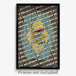 Bellefonte Delaware Poster (DE City Souvenir 11x17 Town Print)
