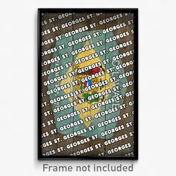 St. Georges Delaware Poster (DE City Souvenir 11x17 Town Print)