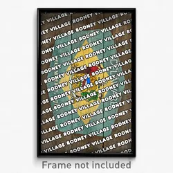 Rodney Village Delaware Poster (DE City Souvenir 11x17 Town Print)