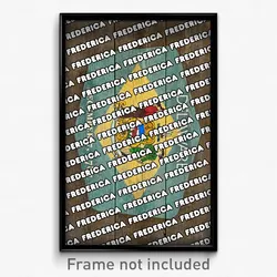 Frederica Delaware Poster (DE City Souvenir 11x17 Town Print)