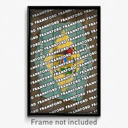 Frankford Delaware Poster (DE City Souvenir 11x17 Town Print)