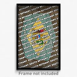 South Bethany Delaware Poster (DE City Souvenir 11x17 Town Print)