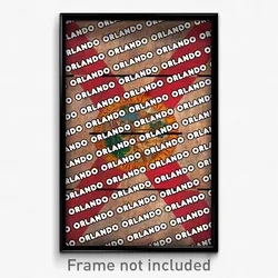 Orlando Florida Poster (FL City Souvenir 11x17 Town Print)