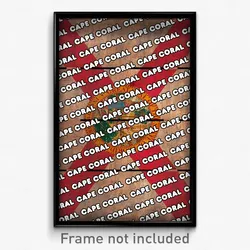 Cape Coral Florida Poster (FL City Souvenir 11x17 Town Print)