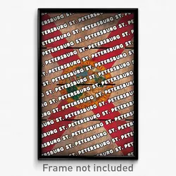 St. Petersburg Florida Poster (FL City Souvenir 11x17 Town Print)