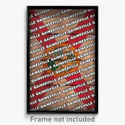 Gainesville Florida Poster (FL City Souvenir 11x17 Town Print)