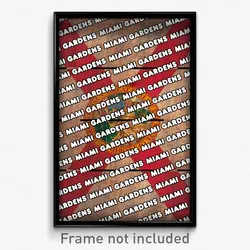 Miami Gardens Florida Poster (FL City Souvenir 11x17 Town Print)
