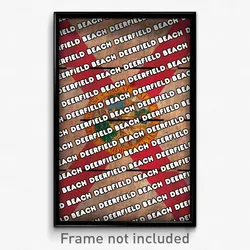 Deerfield Beach Florida Poster (FL City Souvenir 11x17 Town Print)
