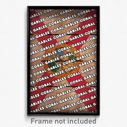Coral Gables Florida Poster (FL City Souvenir 11x17 Town Print)