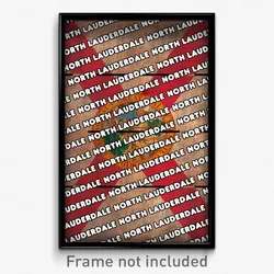 North Lauderdale Florida Poster (FL City Souvenir 11x17 Town Print)