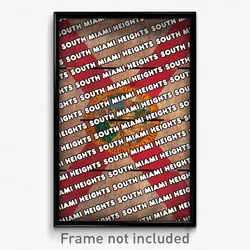 South Miami Heights Florida Poster (FL City Souvenir 11x17 Town Print)