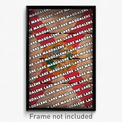 Lake Magdalene Florida Poster (FL City Souvenir 11x17 Town Print)