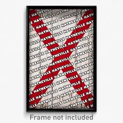Hayneville Alabama Poster (AL City Souvenir 11x17 Town Print)
