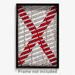Cherokee Alabama Poster (AL City Souvenir 11x17 Town Print)
