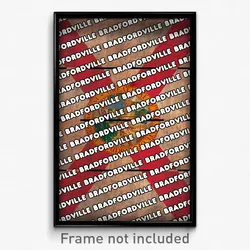 Bradfordville Florida Poster (FL City Souvenir 11x17 Town Print)