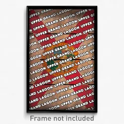 Upper Grand Lagoon Florida Poster (FL City Souvenir 11x17 Town Print)