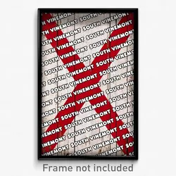 South Vinemont Alabama Poster (AL City Souvenir 11x17 Town Print)