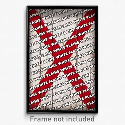 White Plains Alabama Poster (AL City Souvenir 11x17 Town Print)