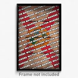Wilton Manors Florida Poster (FL City Souvenir 11x17 Town Print)