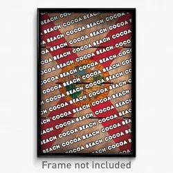 Cocoa Beach Florida Poster (FL City Souvenir 11x17 Town Print)